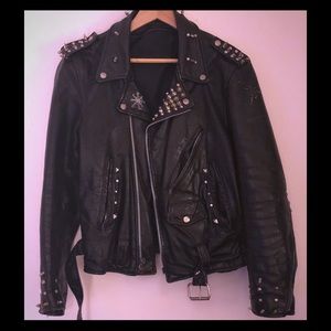 Branded NYC custom leather jacket